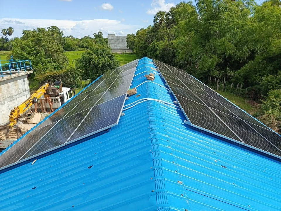 Solar Panels at Water Station, Banteay